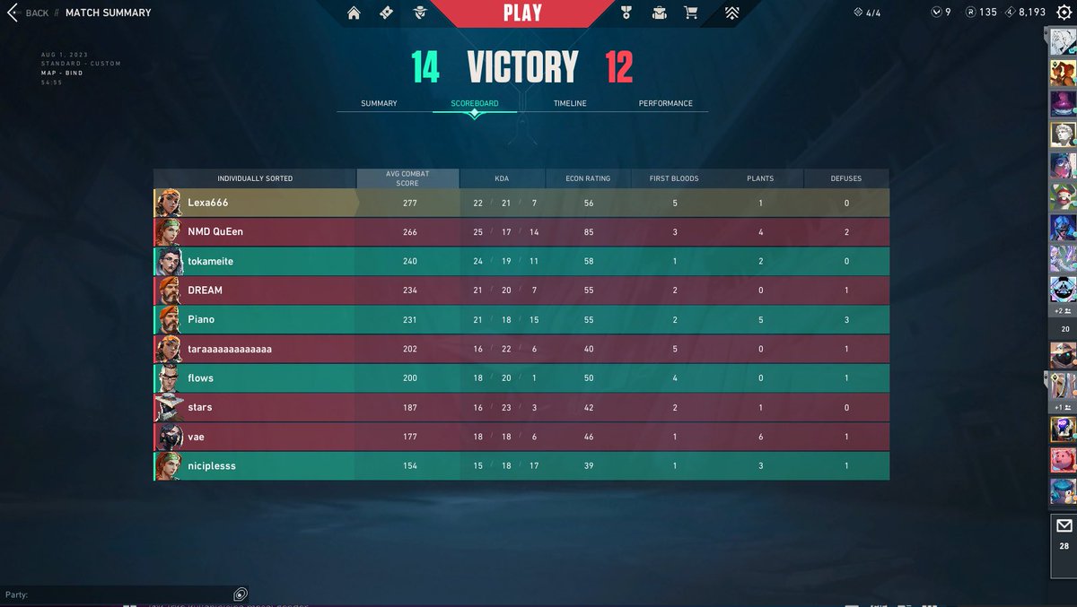 We win our second match vs “Cramptes” 2-0 in the lower bracket! 🫡 Finishing the day with a win and singing happy birthday to our dear <a href="/tokameite/">M8 tokameite</a> ! 🫶🏼