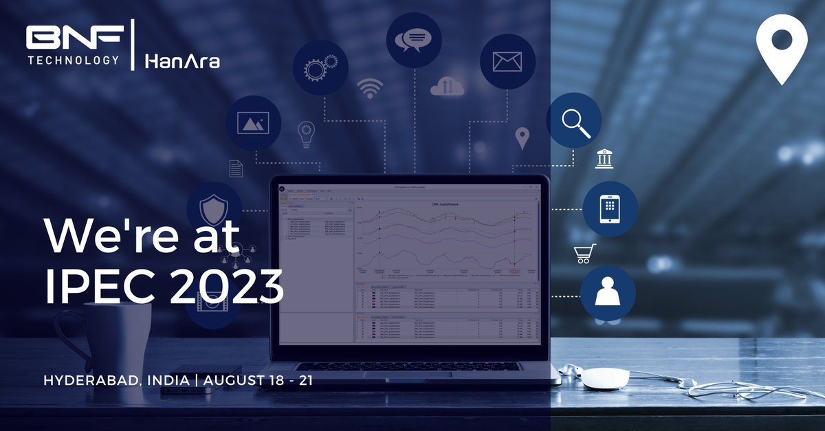 hanarasoft's tweet photo. We’re here at #IPEC2023 in Hyderabad!
Stop by our booth to learn how we help improve reliability, availability, and safety with our historian and asset performance management tools.
Reach out to learn more about our powerful solutions | #Automation #Event #DigitalTransformation https://t.co/BSdm5GrNZX