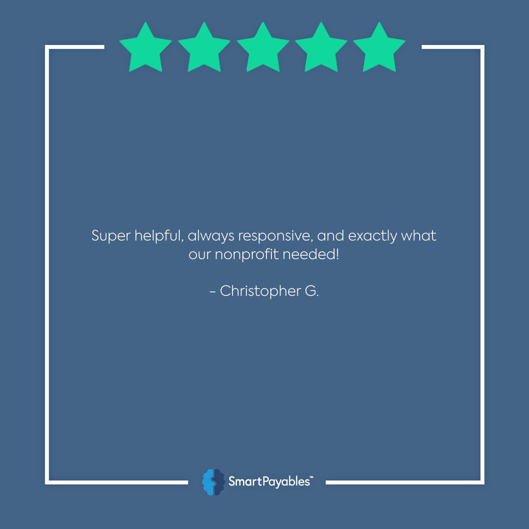 SmartPayables's tweet image. Shout out to Christopher for the kind words and great review! 

#SmartPayables #checkprinting #documentprinting #fintech