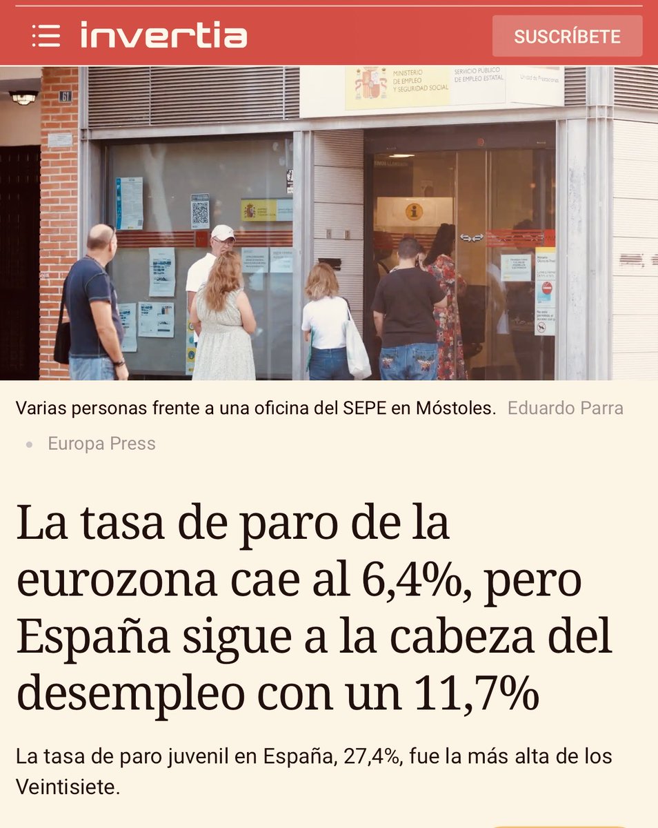 🛑🫵La economía española va como una moto ⁉️

🛑🫵Debe ser para los que tienen empleo ❗️