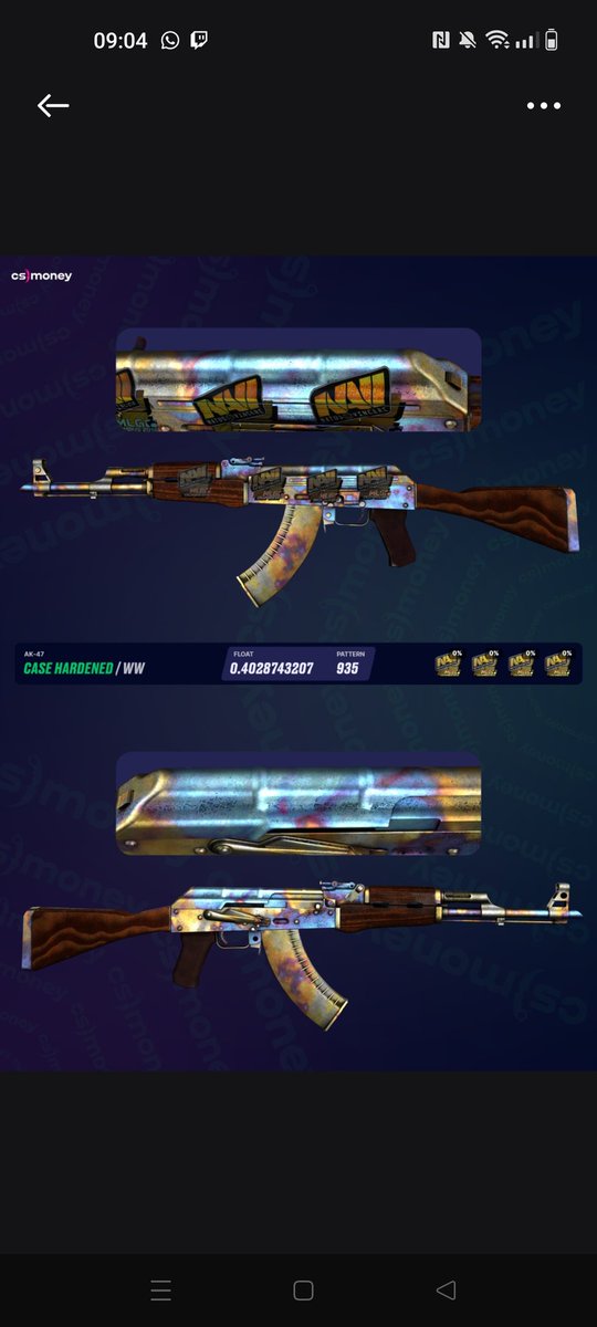ka1shcsgo's tweet image. Selling my tier 2 #1 AK Case Hardened .40 #935. DM me for offers!

C/o none

#csgoskins #csgo @anomalyskins @allenamen2 @ohnePixel @TDM_Jesus