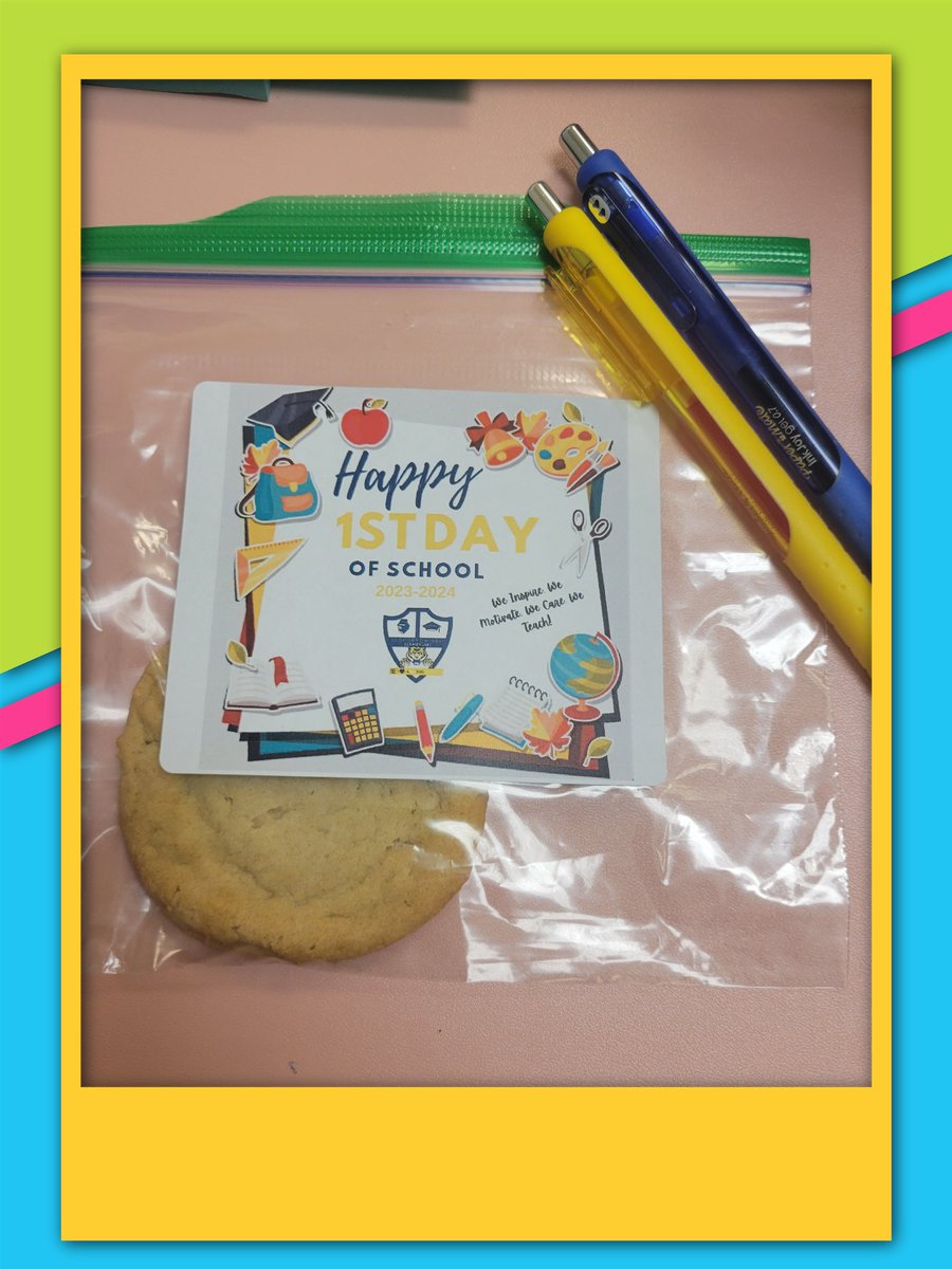 SimplyEdDucated's tweet photo. A sweet treat for a sweet year! Thanks @perrythalise, @DarnishaJohns19, and @KMilesAPS!! ๐๐๐ช๐๐ #1stDayofSchool #MilesTigers #ThatMathSpecialist #cookies #WeInspireWeMotivateWeCareWeTeach #AtlantaPublicSchools @MilesTigersAPS @apsupdate https://t.co/Cny3RP6JpJ