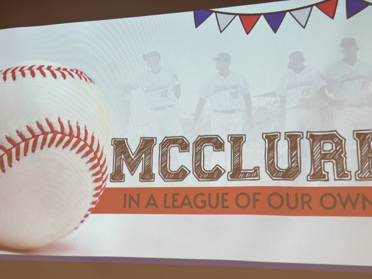 Baseball Ready!!! The <a href="/McClureMarshals/">McClure Marshals</a> are warming up in the outfield and getting ready for game time.
#mcclure #mymisd #batterup #aleagueoftheirown