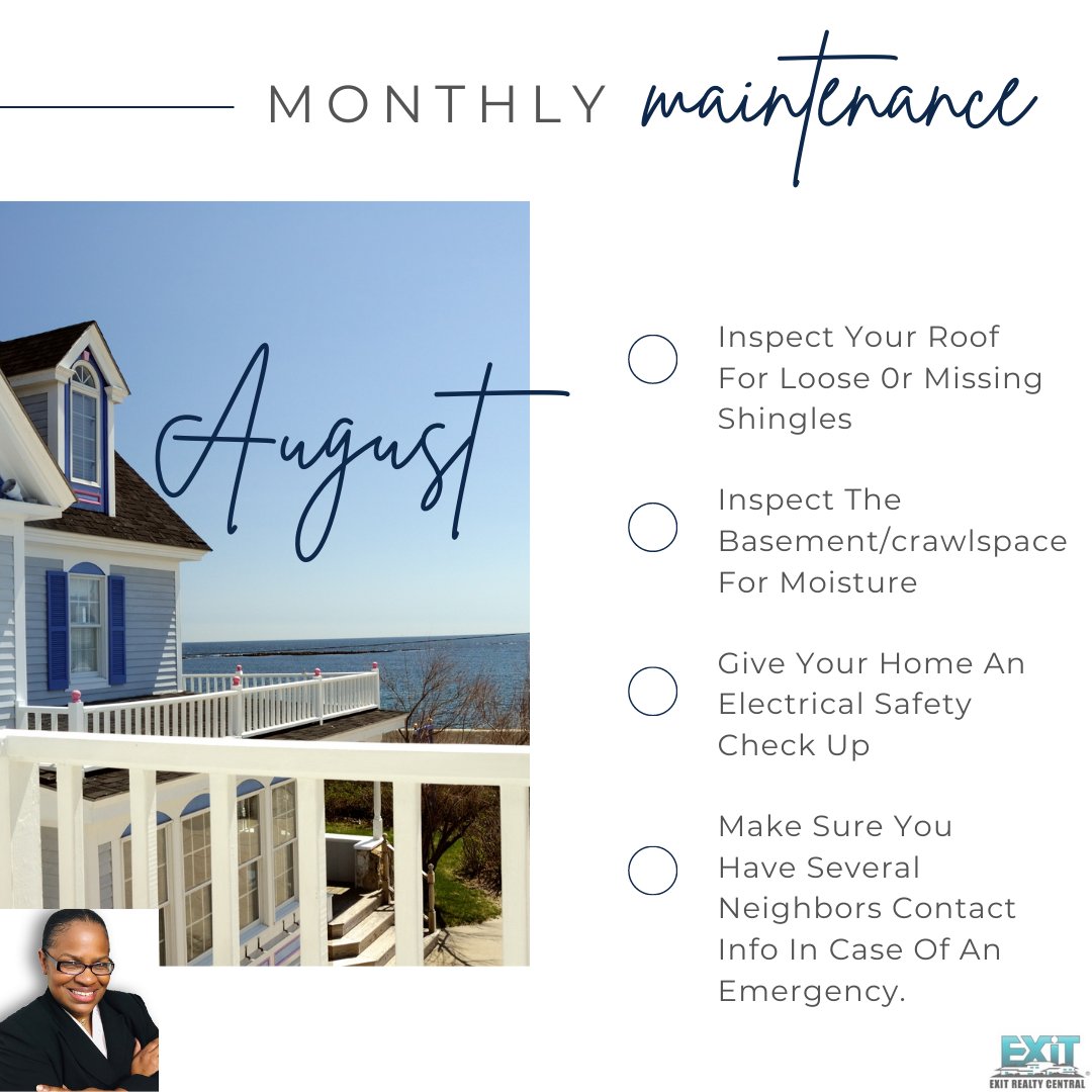 757agentforyou's tweet photo. Monthly Maintenance!

Here is a suggested maintenance list for you August Honey Do List.

#home #homemaintenance https://t.co/4SDMGKYaDO
