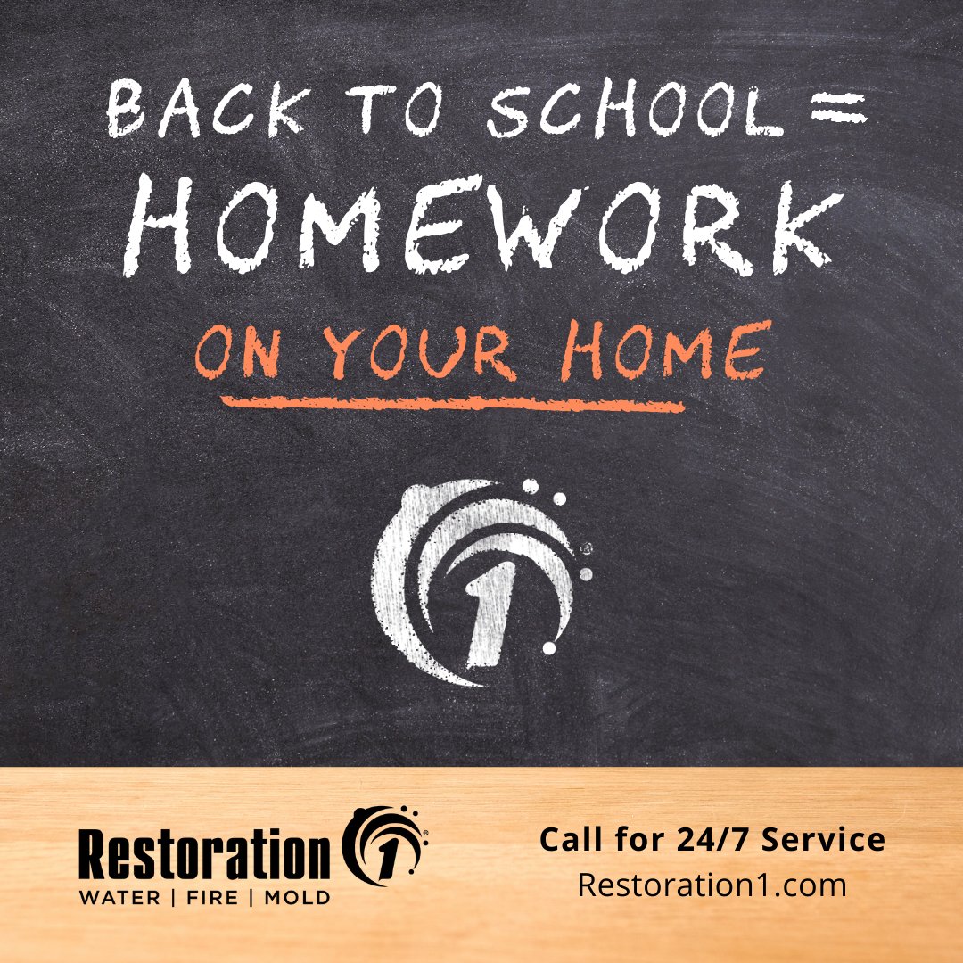 #Backtoschool means we’ve got homework for homeowners! Now is the time for safety checks around your home. Items like your fire alarms, fire extinguishers, water heaters, pipes, etc. should be checked regularly throughout the year to prepare your home in case of emergencies.