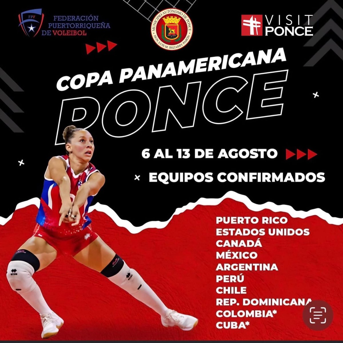 PONCE | Copa Panamericana: del 6 al 13 de agosto en el Auditorio Juan "Pachín" Vicéns. | #Agenda