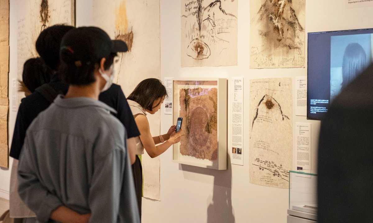 CaiGuoQiang's tweet photo. 5 weeks into “Ramble in the Cosmos—From ‘Primeval Fireball' Onward" @NACT_PR  and we've welcomed over 40,000 visitors! Thank you to everyone who has stopped by, we love seeing your photos. The exhibition is up until August 21, don’t miss it ☄️ Photos by @KenryouGU https://t.co/yGeJyXbt7k
