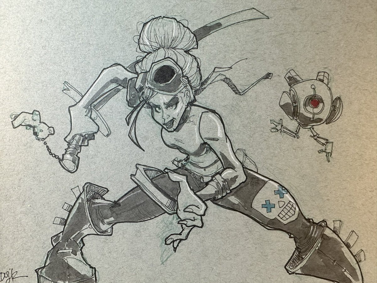 Doodlebags's tweet photo. The #cyberpunk world called again and I had to draw a #razorgirl working in the #sprawl
.
.
.
.
.
#sketchtime #neuromancer #redpencil #countzero #ninja #cyberpunkgirl #cyber #tattoo https://t.co/1YyuEhihh7