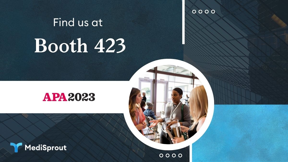 medisprout's tweet photo. The MediSprout team can't wait to connect with you at #APA2023! Together, we can shape the future of healthcare.   

Learn more on our website! https://t.co/2FdesUUUbs