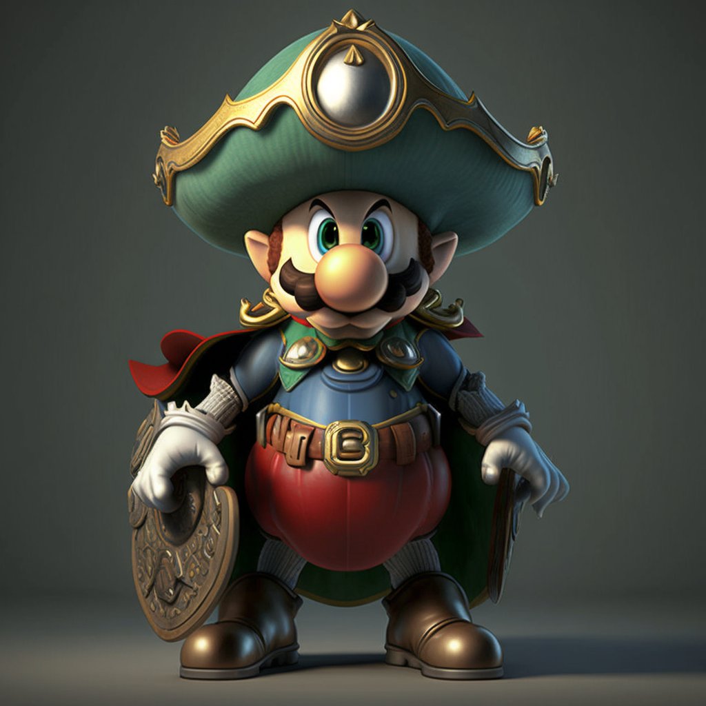 sofiadsr's tweet photo. Venturing through the mystical world of Zelda, but wait, it's-a me, Mario!  🍄🗡️  #Crossover #GamingHeroes https://t.co/gR97dx48D2