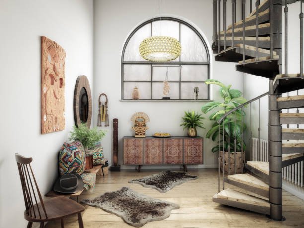 Un Hall de estilo étnico...