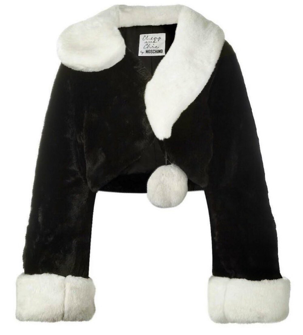 StreetFashion01's tweet photo. Moschino “Question Mark” Fur Jackets (1994) https://t.co/ZyMk99HRBm