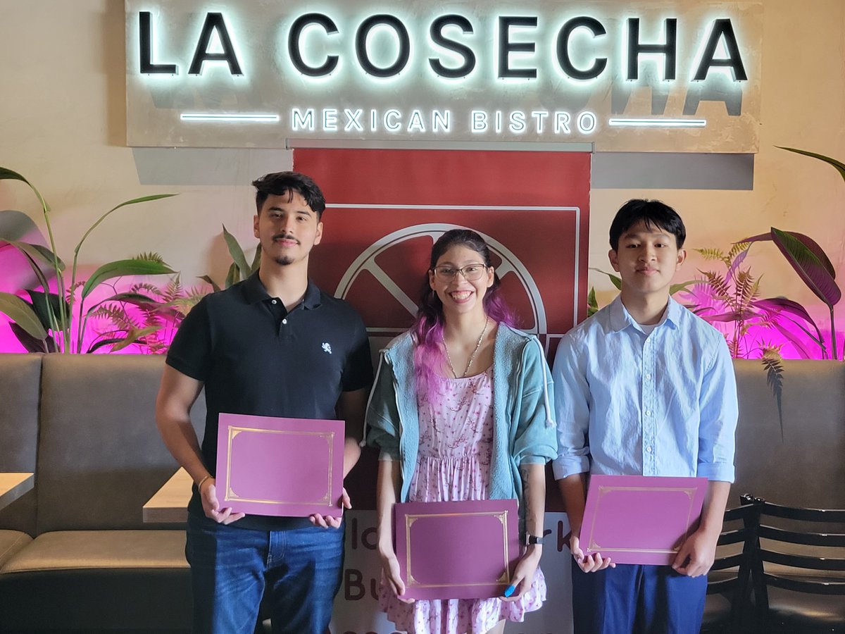 North Park graduate Serenity Martinez, Baldwin Park High School Class of 2023 valedictorian Jayden Than and Sierra Vista High School grad Jeffrey D. Torres earned Baldwin Park Business Association (BPBA) Scholarship Awards for their achievements in education! #BaldwinPark #edchat