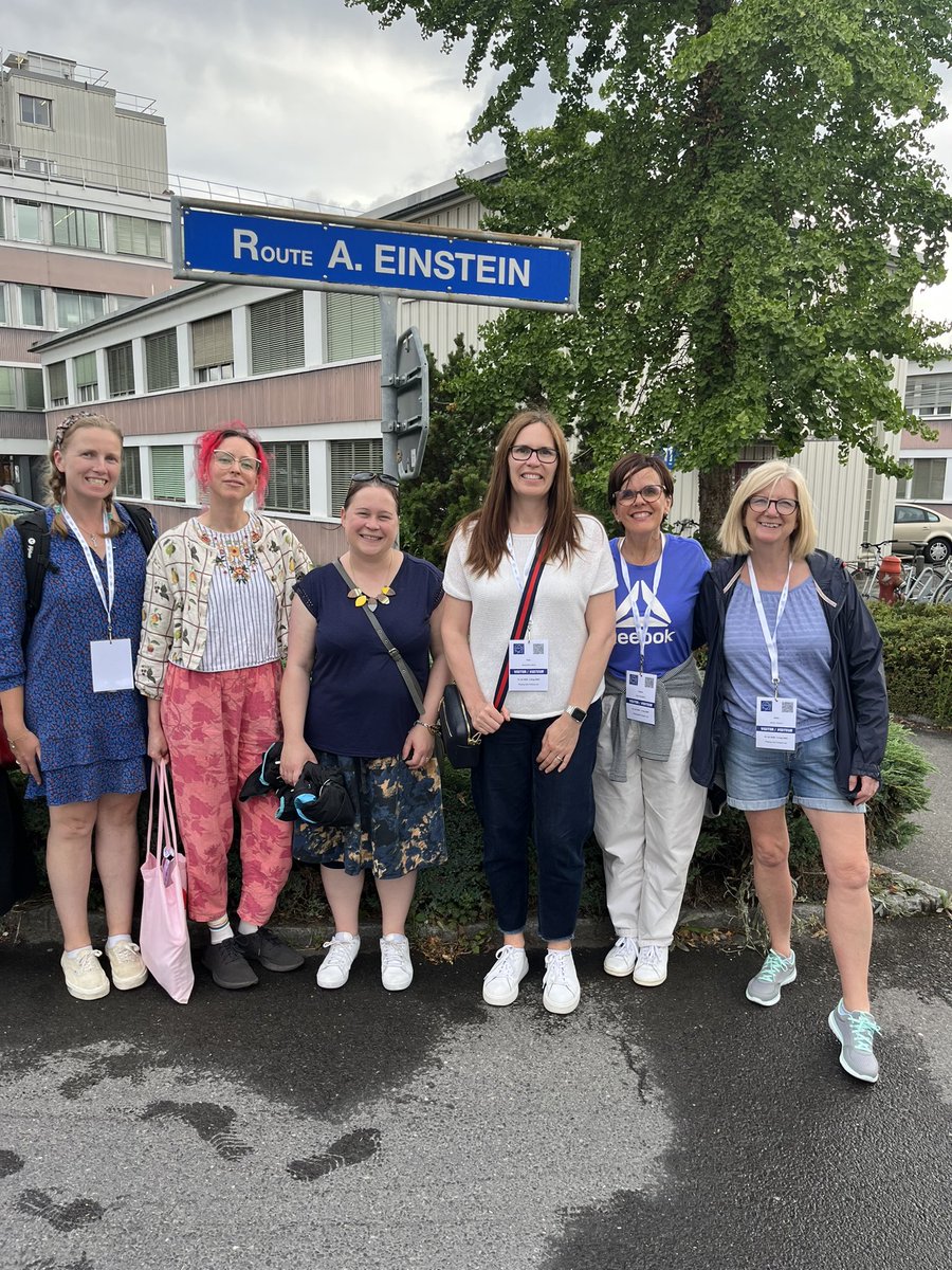katesutton70's tweet photo. Another amazing day @CERN meeting such interesting and informative scientists, learning more about particle physics, making great friends and experiencing some spectacular sights #PlayingwithProtons #OgdenTrust #InspiringPrimaryPhysics https://t.co/fYTkhSrIhk