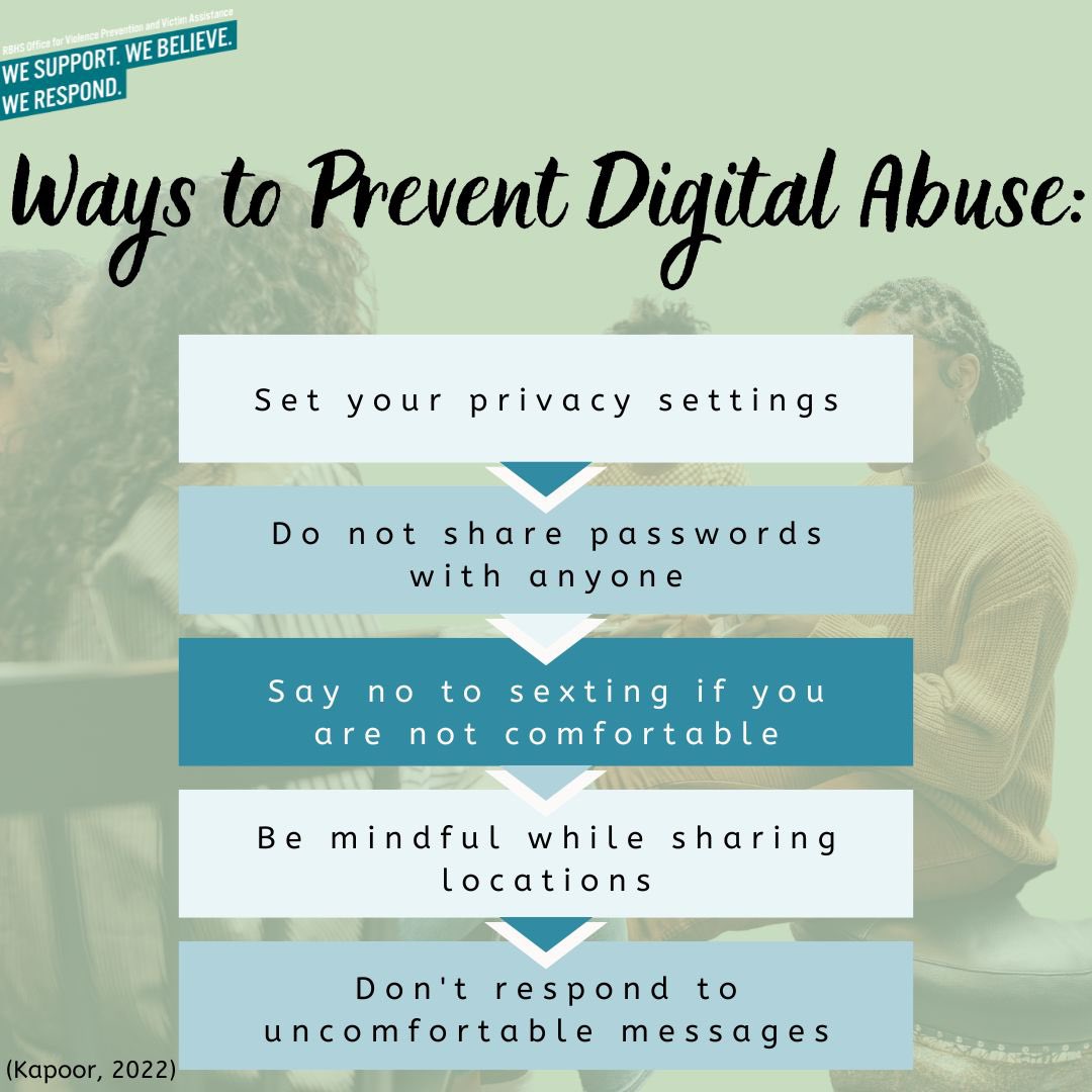 RBHS_VPVA's tweet photo. Preventing digital abuse requires a multi-faceted approach aimed at promoting awareness, fostering responsible behavior, and implementing protective measures. Education plays a huge role, raising awareness about digital abuse, its consequences, and how to respond to it. https://t.co/rGxSZ7QMjK
