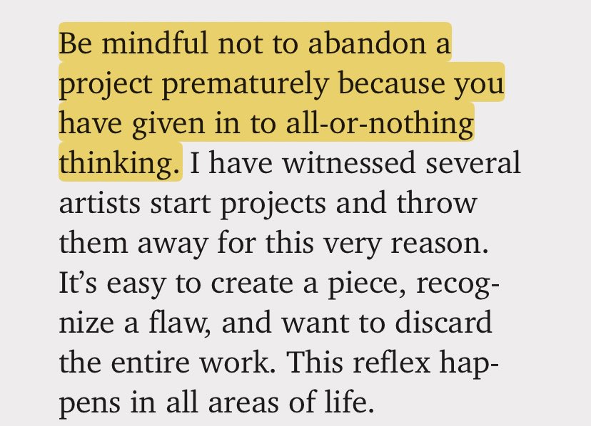 alexanderkondov's tweet photo. At least some part of everything we build, write and create is worth it. At worst, it could fuel another idea or play a small part in something we do down the line.

Rick Rubin’s book is a gem. https://t.co/Vz2amwm3Ns