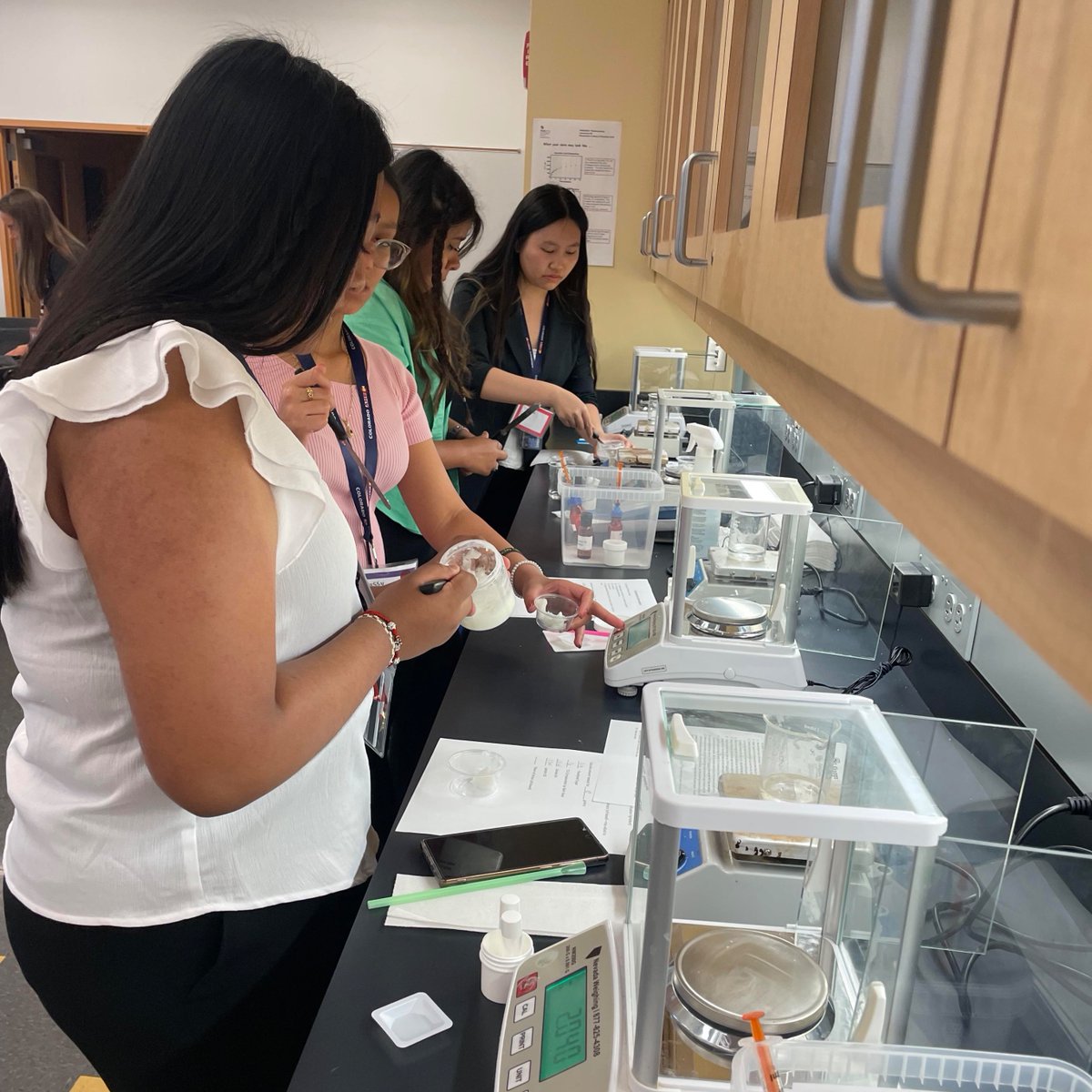 CUPharmacy's tweet photo. No rest for our outreach and engagement team! In July, we had two high school groups learn more about pharmacy - and try some hands-on compounding to make their own lip balm! #pharmacyfun #cupharmacy #handson https://t.co/C567Nzz49g
