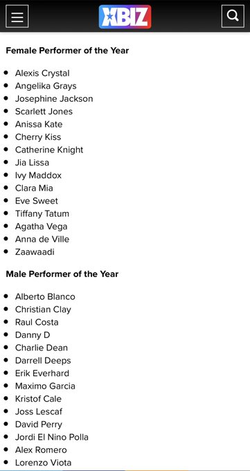 So happy to be nominated for Xbiz Europa Awards 2023🤩🥳 Congratulations to everyone 🎉 @XBIZ https://t