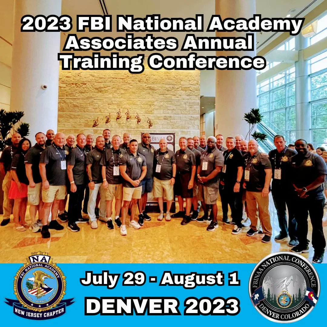 fbinaanj's tweet photo. 59th Annual #FBINAA Conference was extremely well attended by members of #NJChapter.
Ready for more learning? Eager to develop leadership skills? Time to reconnect with the NA?
Next opportunity is NJ's Annual Conference, Oct 1 - 3. More details at
https://t.co/HcjAv02vZW https://t.co/rEB6bkvk3J