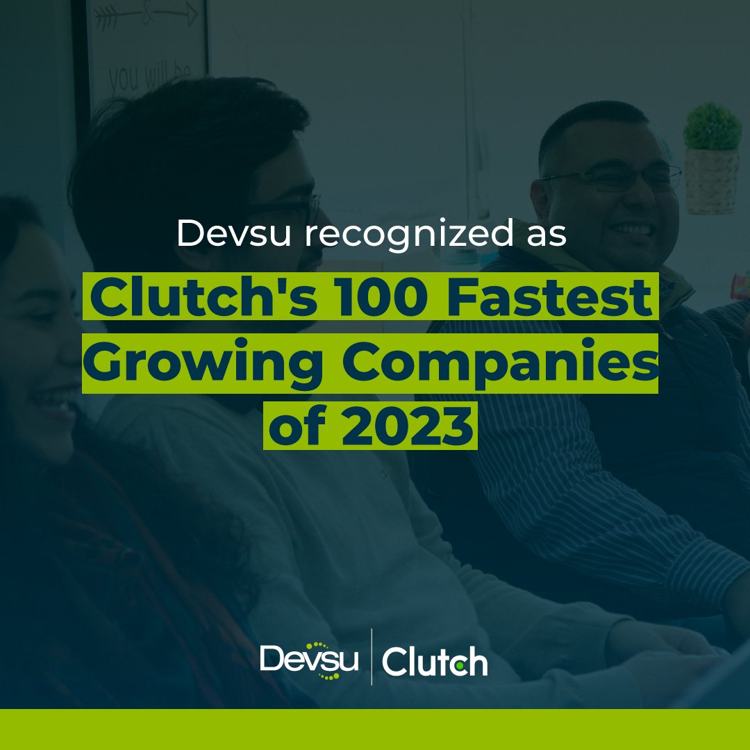 devsullc's tweet image. 🎉 Exciting news! We have been recognized as one of the fastest-growing companies of 2023 by Clutch. This recognition serves as a testament to the hard work, resilience, and continuous innovation at Devsu. Read more: bit.ly/3OF3700