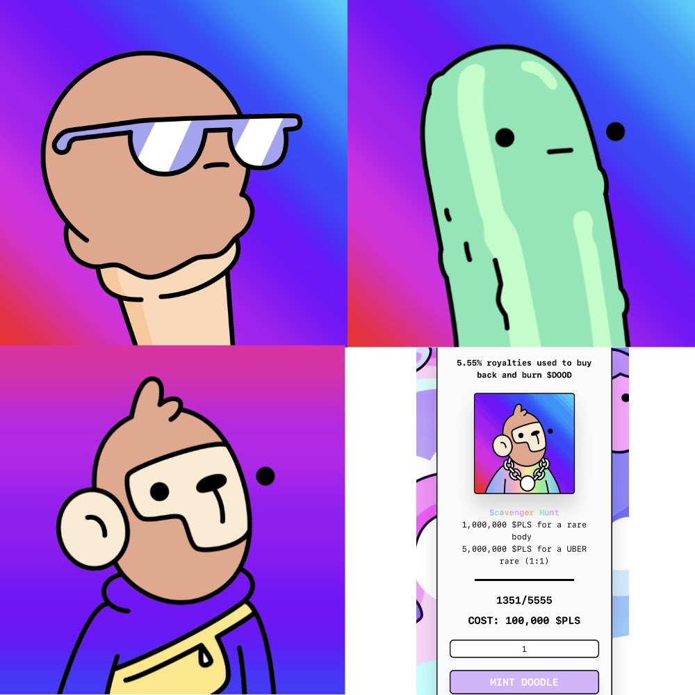 1BlessedSoul's tweet photo. @PulseDoodles 

3m $PLS rewards already claimed by myself 
🔥🔥🔥🔥🔥🔥🔥🔥🔥

Mint is still live
https://t.co/ZTyBx6CV6W

1351 Already minted 

Instant staking for the $DOOD Token https://t.co/rzyJCtF93b