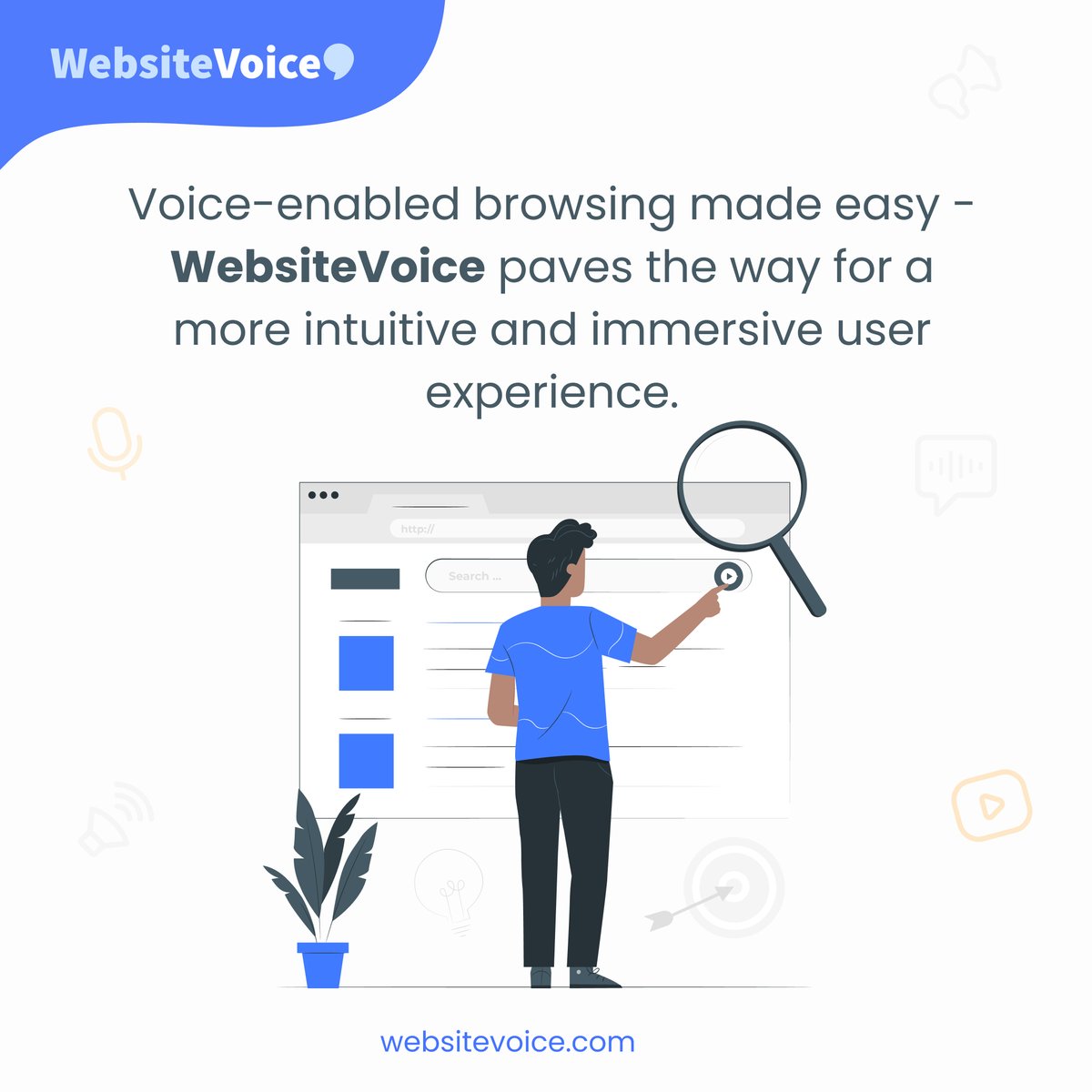 Immerse yourself in an intuitive and interactive web experience, as WebsiteVoice paves the way for seamless voice-enabled browsing. 🌐🗣️ 

#WebsiteVoice #VoiceEnabledBrowsing #WebAccessibility #UserExperience #Innovation #TechRevolution #EngagementTips #CaptivatingContent