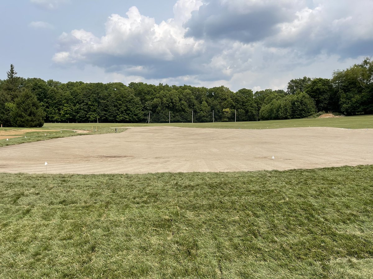 DenisonGolf's tweet photo. Great progression photos of our green that is being constructed for the programs! Sod was laid today. Thankful to everyone making this happen #denisondifference https://t.co/cirng0jKGW