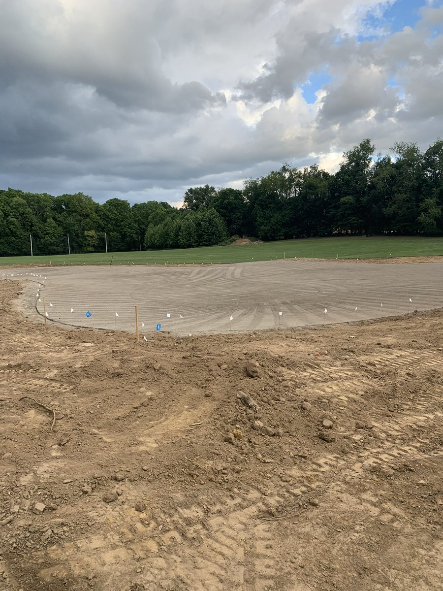 DenisonGolf's tweet photo. Great progression photos of our green that is being constructed for the programs! Sod was laid today. Thankful to everyone making this happen #denisondifference https://t.co/cirng0jKGW