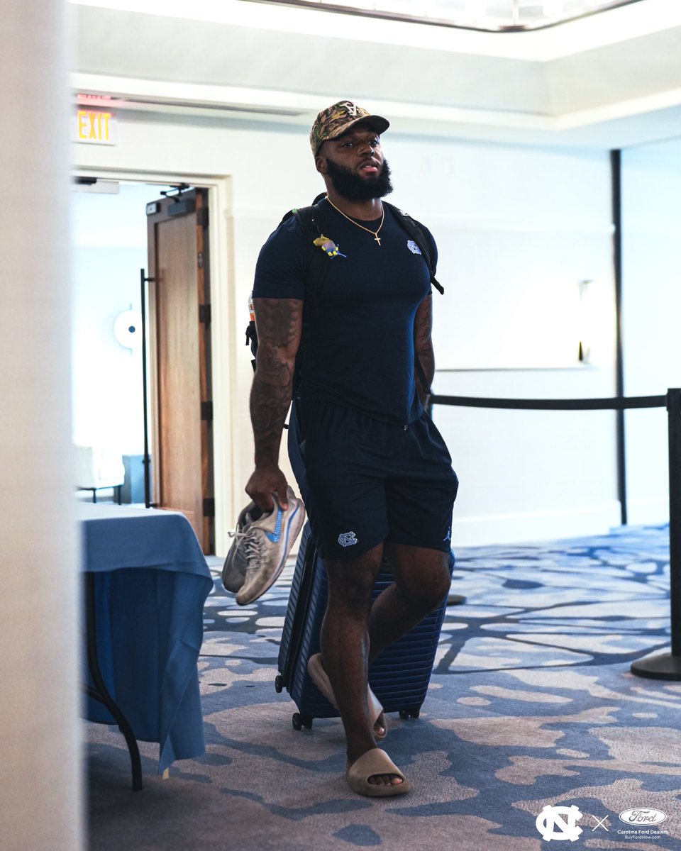 UNCFootball's tweet photo. Training Camp is here 😁⛅️

#CarolinaFootball 🏈 #UNCommon https://t.co/ArsRoWWNWW