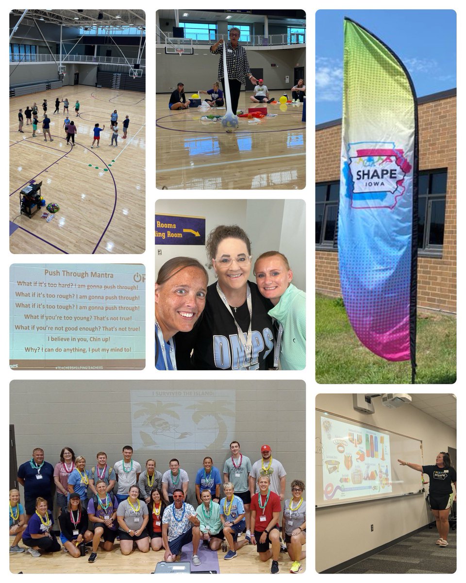 tfroh24's tweet photo. Last week I attended the @SHAPEiowa convention, I enjoy connecting with awesome PE teachers. All of you who share what you do in your programs help inspire my teaching practices so much. I have lots to add this year!

Thank you to our amazing board for planning such a fun event! https://t.co/WMrr4XRhIP