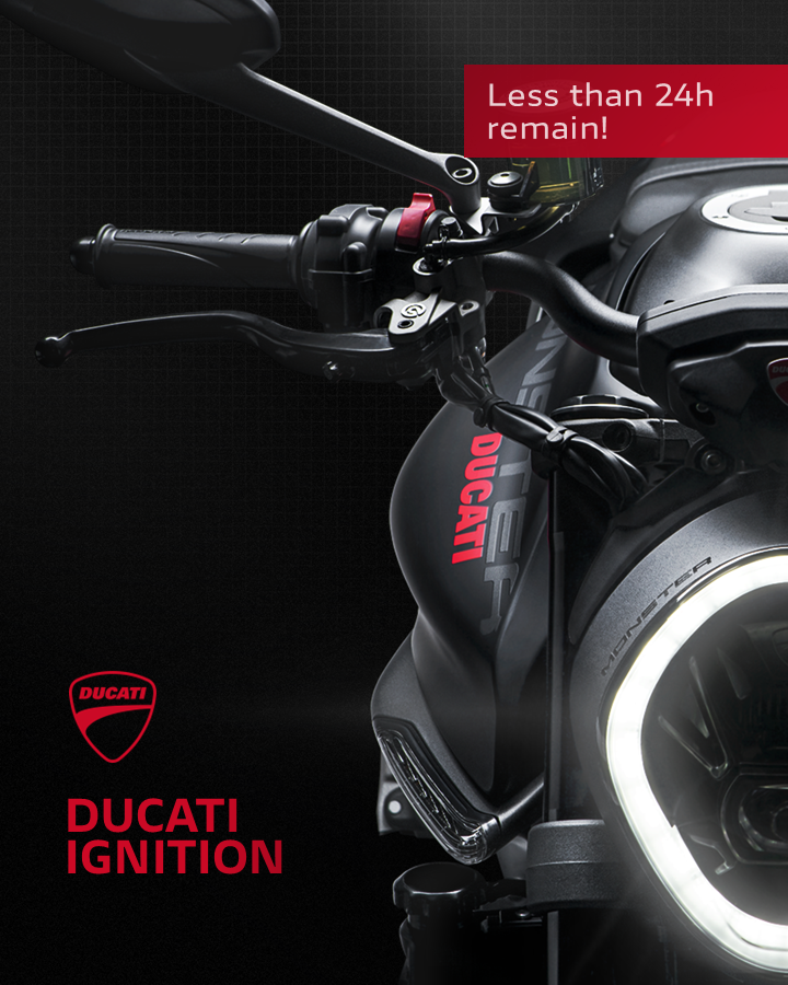 DucatiWeb3's tweet photo. You can't say we didn't warn you: Less than 24 hours left to claim your free #DucatiIgnition digital collectible.
Create your account at https://t.co/ZOezQoeJix to unlock your piece of Ducati history.
#BuiltOnXRPL https://t.co/tJnLAb5I7C