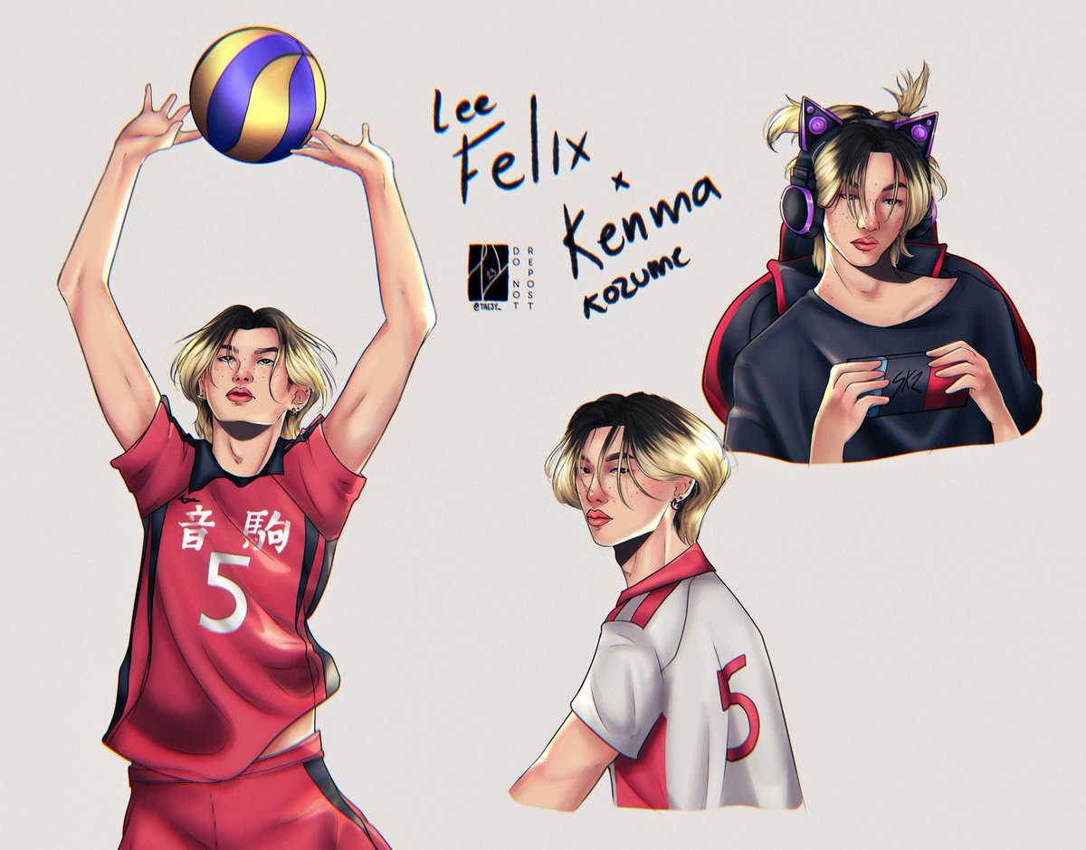taejy_'s tweet photo. Lix setter cat coded 😽

Really like this one! Our gamer boy~~

#felix #skz #StrayKids #haikyuu #kenma #kenmakozume #skzfanart https://t.co/9PCogMroAQ