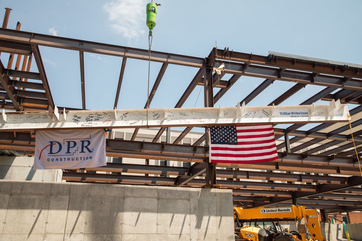 orcuttwinslow's tweet photo. The beam was signed and raised for the HCA TriStar Horizon Medical Center ICU in Dickson, TN!
#beamsigning #orcuttwinslow #tennessse @HCAhealthcare @DPRConstruction https://t.co/mCrNETj5ID