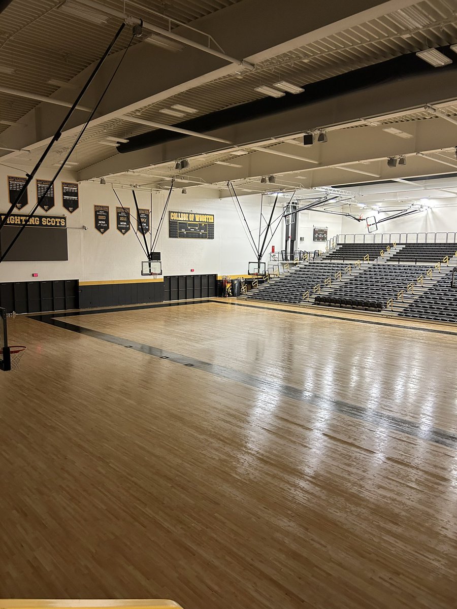 One step closer to a new floor for Timken Gym, home of <a href="/ScotsVB/">Wooster Volleyball</a>, <a href="/ScotsBasketball/">Wooster Basketball</a>, and <a href="/WoosterWBB/">Wooster WBB</a>.   <a href="/WoosterSports/">Wooster Fighting Scots</a>