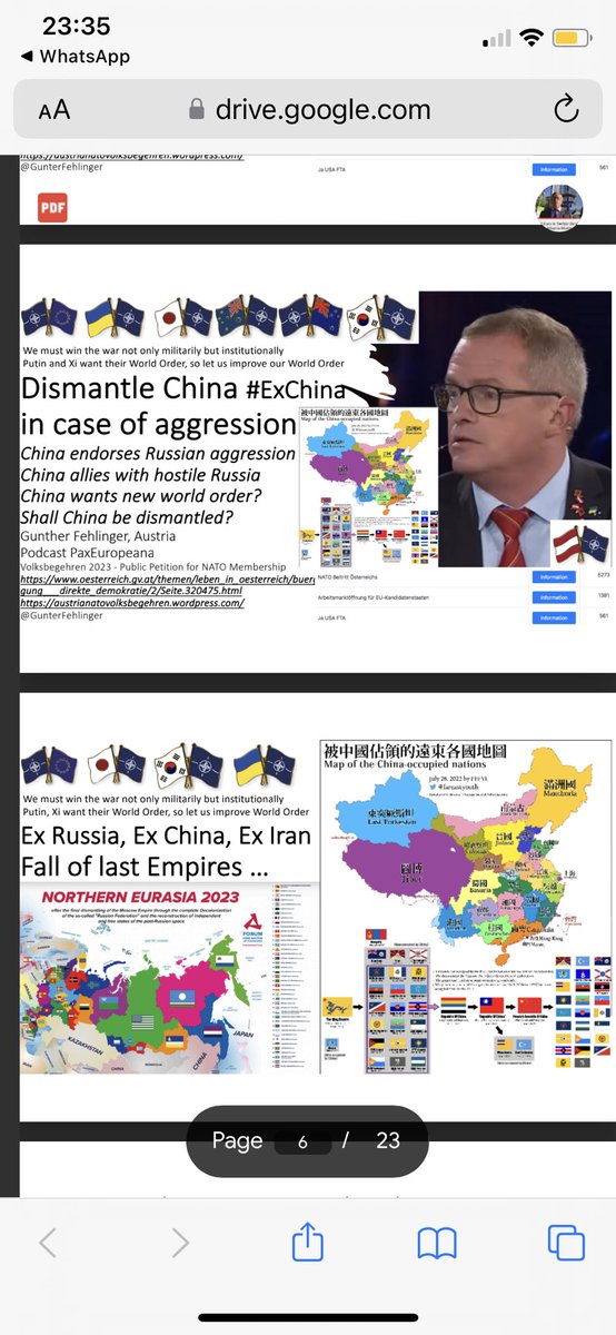 GunterFehlinger's tweet photo. I put China 🇨🇳 on notice, in case of aggression you will share the fate of Russia and be dismantled into #ExChina #FehlingerDoctrine https://t.co/rBr5pgvXqk