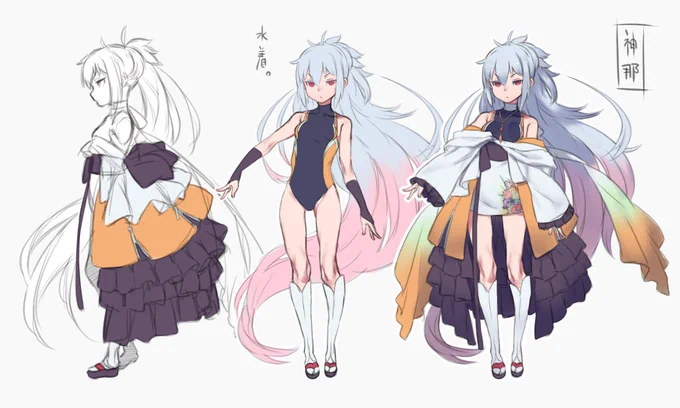 カンナさんver.3 wip 後で追加するやも。#OC