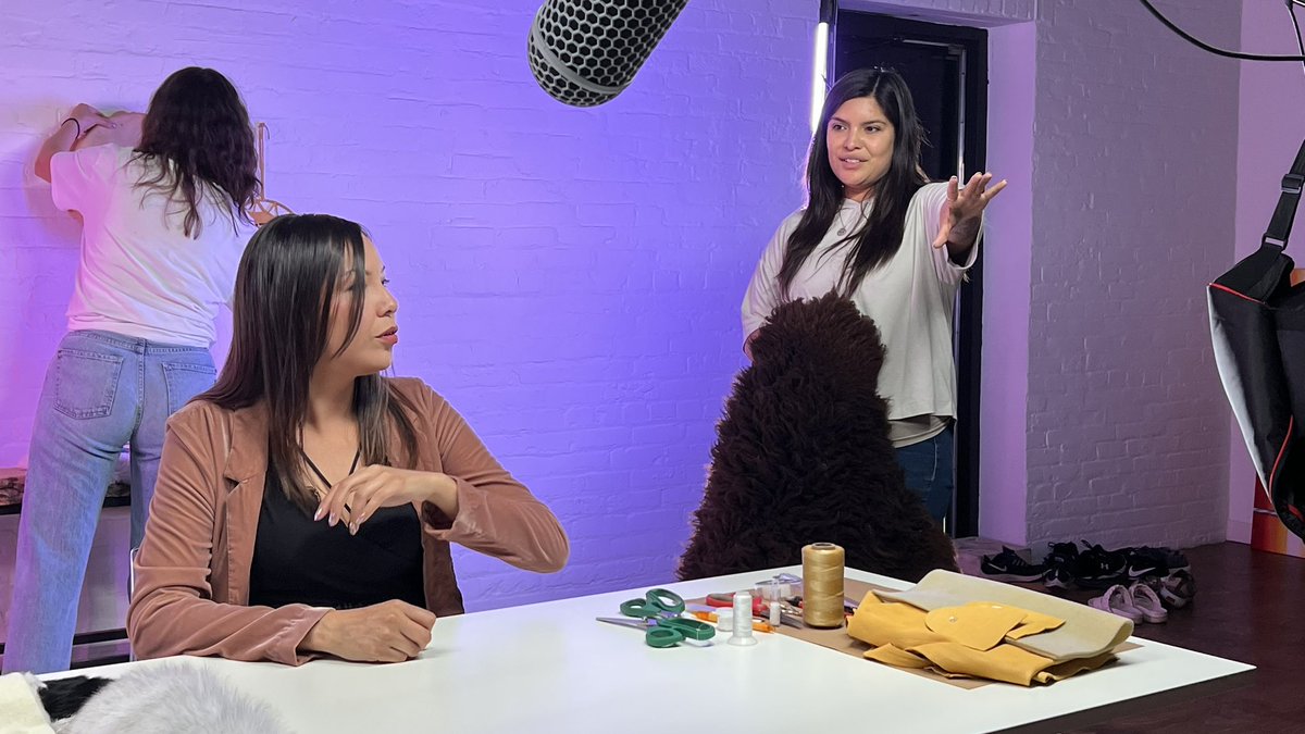 KejicMedia's tweet photo. BTS from today’s shoot!

Kejic is currently in production for the first episode of @aptnlumi’s “How To” Cultural Craftsmanship Series!

In this episode, Ojibway artist Chantel Morgan goes through each step to help beginners learn how to make their first pair of moccasins. https://t.co/EzmEfaGrYQ
