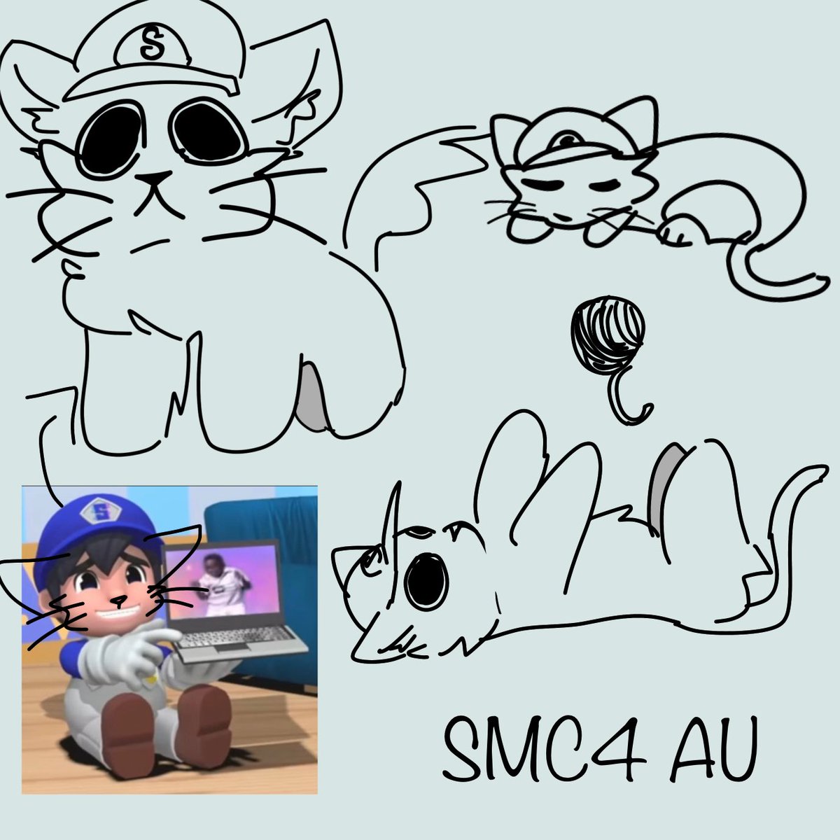probably_F0XY's tweet photo. A lot of you likes this style so this SMC4 AU :D #smg4catau #Silly
(More cats will coming soon)
“I will be drawing the crew”
#SMC4 #cat #AU #SMG4 https://t.co/SlSAigynxf