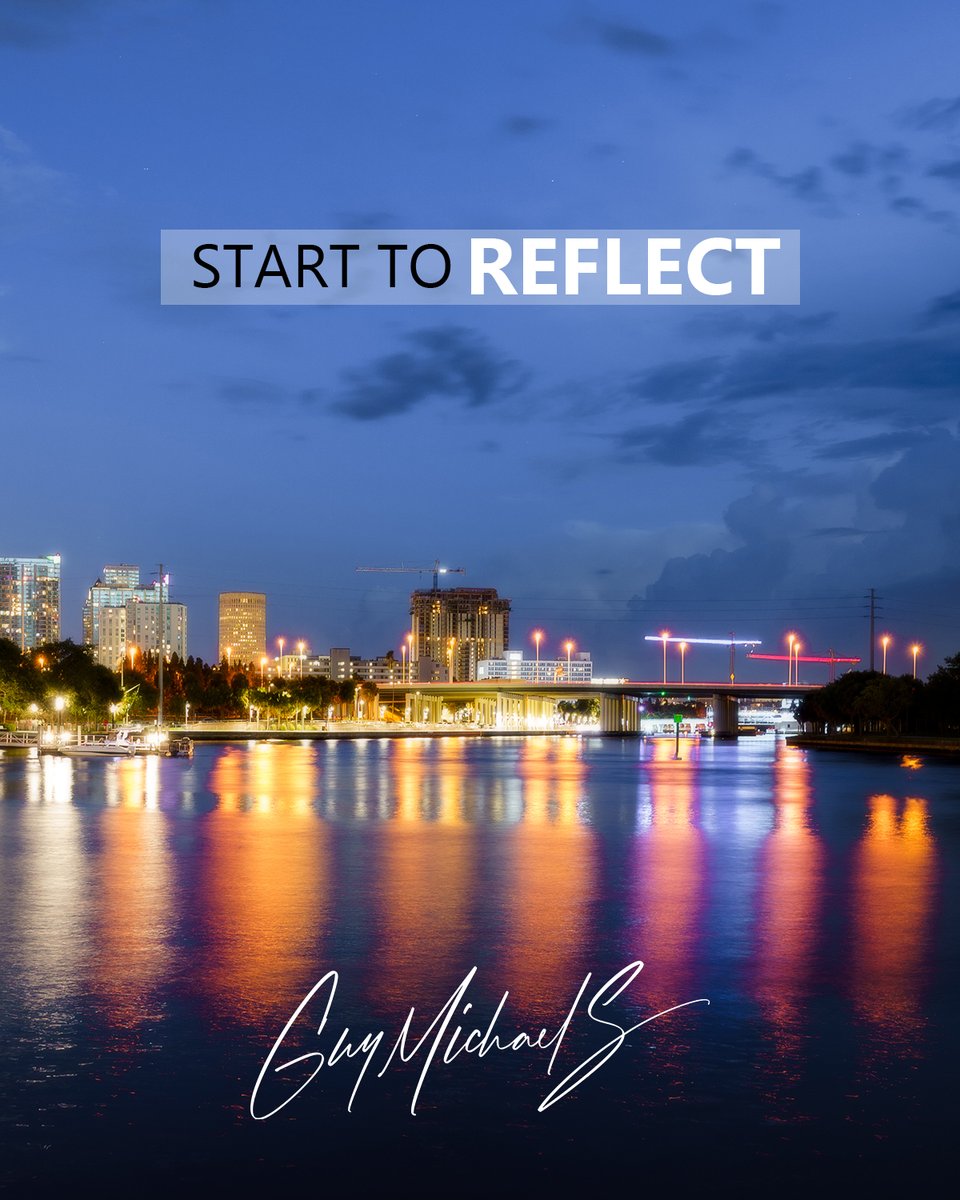 Start to reflect, study the important life events again and again.

#reflect #armatureworks #saintpetersburgfl #siestakey #starmandscircle #tampabusiness #floridaentrepreneur #mindset #businessconsulting #consulting #consultant #coaching #visionary #management