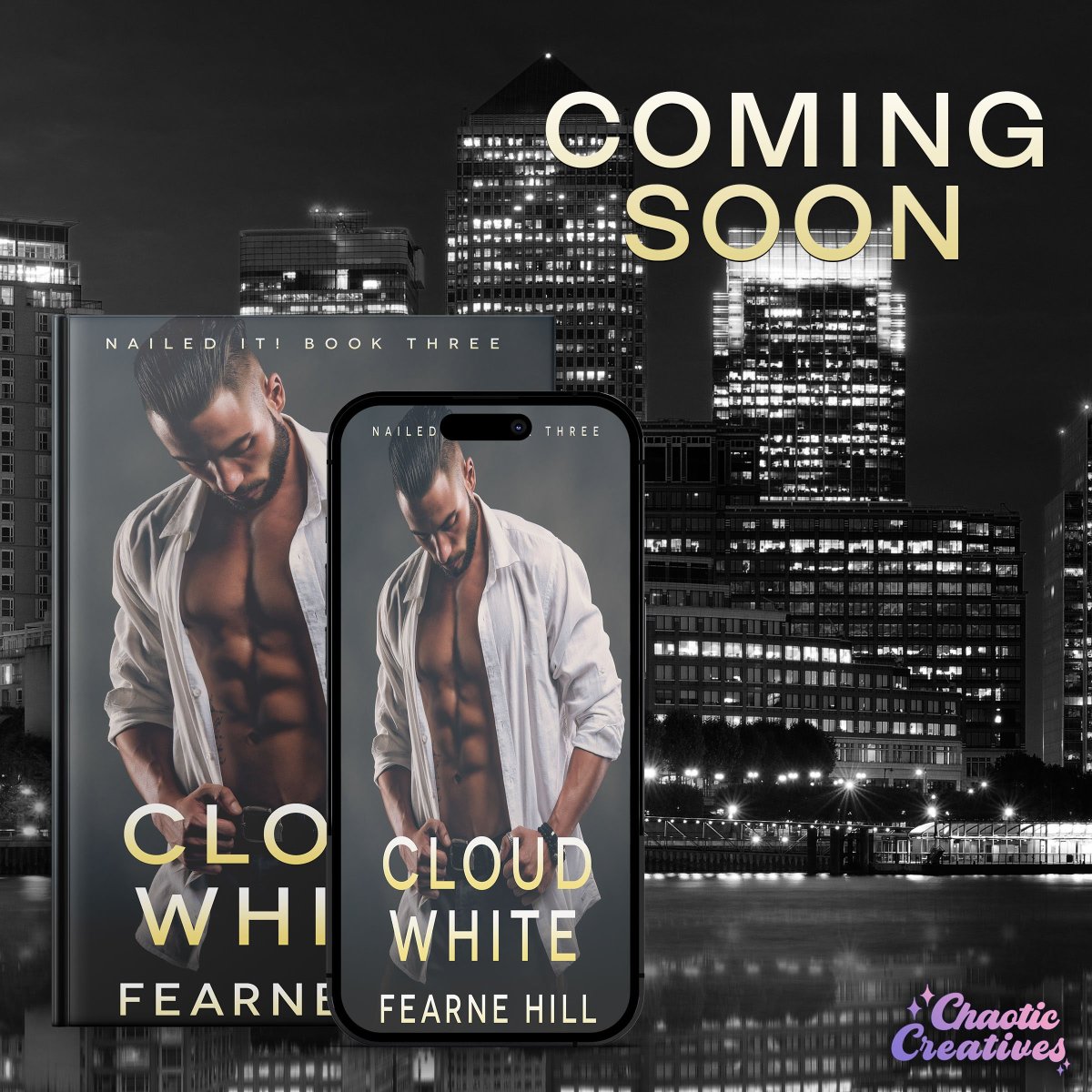 #ComingSoon Cloud White, the next book in the Nailed it! Series by Fearne Hill is coming 8/10!

#PreorderNow: geni.us/cloudwhiteeven…

#MMRomance #FriendsToLovers #BritishHero <a href="/Chaotic_Creativ/">Chaotic Creatives</a>