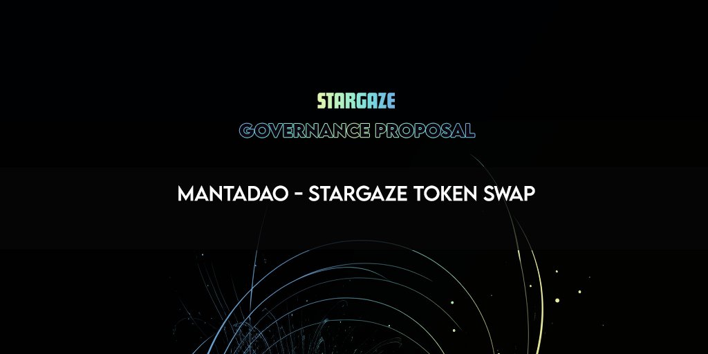 👑 New Governance Proposal

MantaDAO - Stargaze token swap
- Request of $100,000 from Community Pool to provide protocol-owned liquidity on BOW for the STARS/MNTA pair.

Vote now at:
stargaze.zone/vote/proposal/…

Discussion: 
commonwealth.im/stargaze/discu…

$STARS