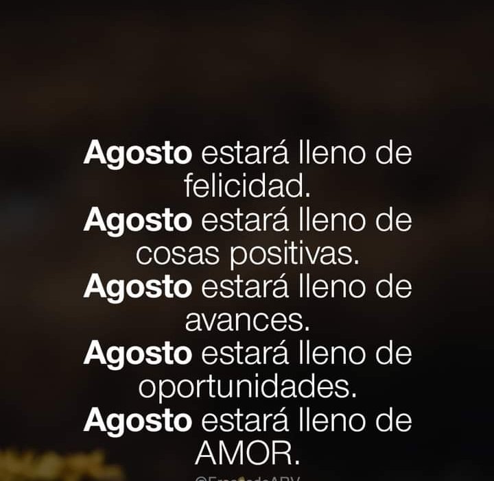 Que tengas un excelente inicio de mes!