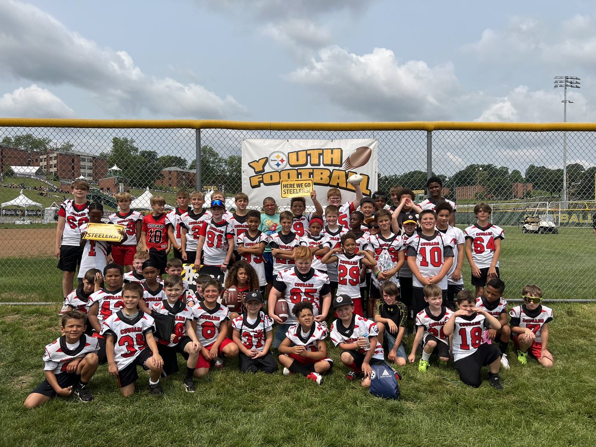 SteelersYouthFB's tweet photo. Shoutout to Charleroi Youth Football for joining us today at #SteelersCamp! 🏈 https://t.co/SDyuwZPtwP