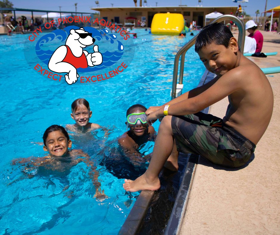 PhoenixParks's tweet photo. While the temps are still up🔥, eight #PHX pools are still open on weekends🏊! 
💦Cortez
💦Encanto
💦Maryvale
💦Paradise Valley
💦Pecos
💦Roosevelt
💦Sunnyslope
💦Pierce
Visit https://t.co/9CVY8oNaZT for location info and hours of operation. https://t.co/raJ6AU9vUi