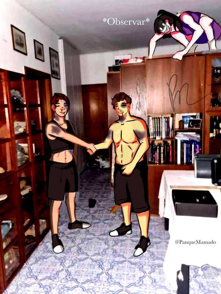 PanqueMamado's tweet photo. La entrenadora está vigilando que sus boxeadores no se golpeen 🤣

#draw #drawing #memes #dank #selfie #compas #Mexico #collab #ocs #dibujos #digitalart #digitaldrawing #digitalartist #CartoonNetwork https://t.co/VDSapS5j96