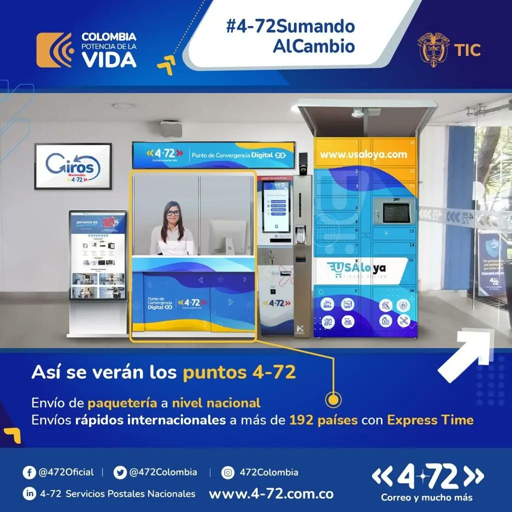 472Colombia's tweet photo. Así se verá el 4-72 del futuro

Apostamos a convertirnos en un referente de transformación digital a través de herramientas innovadoras para nuestros clientes con nuestro nuevo modelo que permitirá conectar a los colombianos brindándoles  soluciones a la medida.

Conoce más 👇🏻 https://t.co/jgBgyocPaF