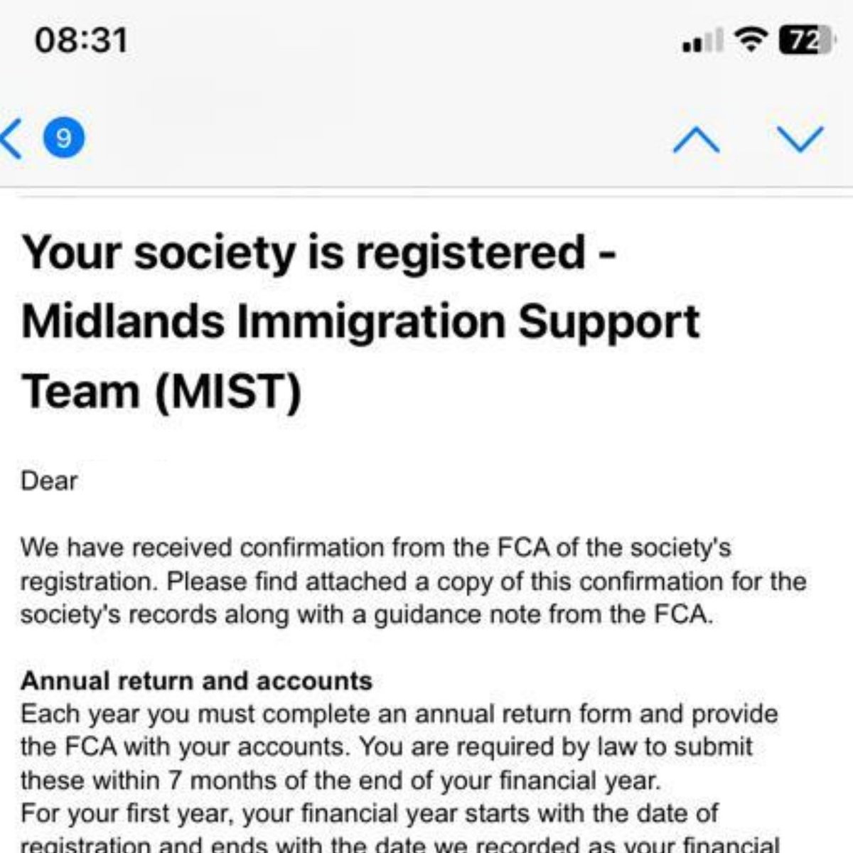 mist_brum's tweet photo. 🔥🔥🔥🔥🔥🔥
WE'RE REGISTERED WITH THE FCA!

This morning the team were celebrating the amazing news that we're OFFICIALLY registered!

This is a huge step in the journey to getting back to what we do best - representing clients for free, sorting out their immigration status! https://t.co/KztstkAeqq