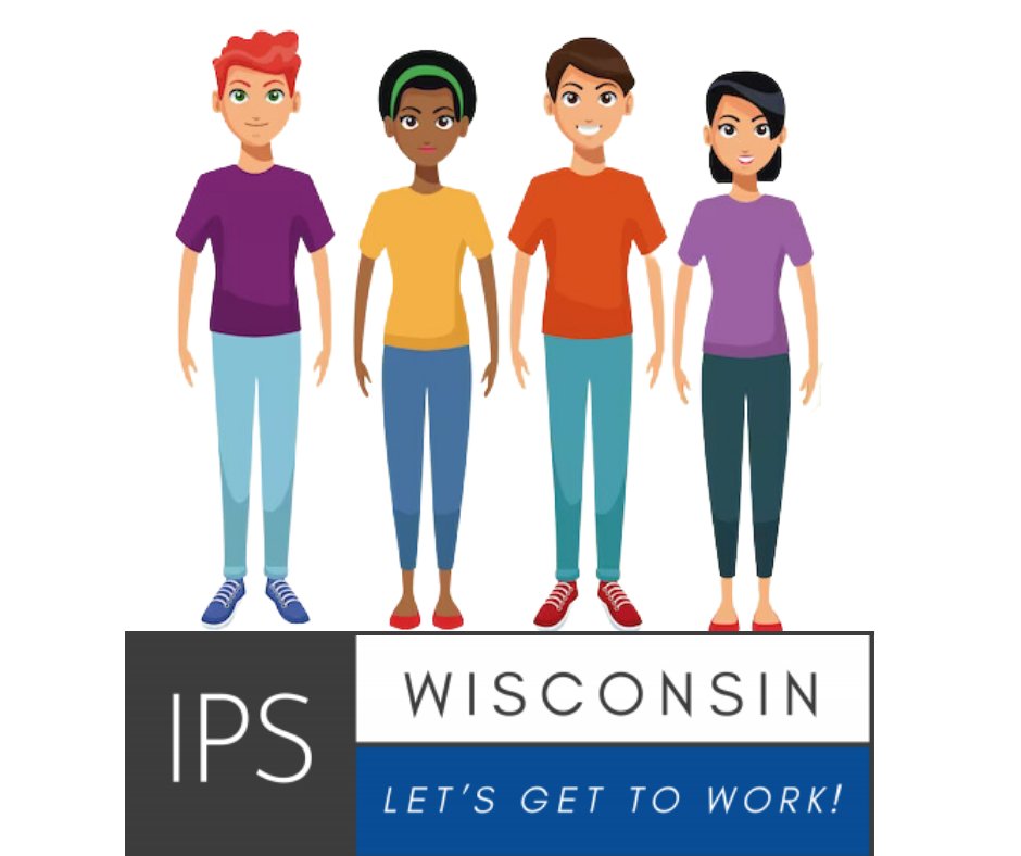 DHSWI's tweet photo. You want to work and be productive. Individual Placement and Support, or IPS, can help. People living with #MentalHealth and #SubstanceUse concerns can find and keep gainful employment through #IPSWI, leading to a wide range of benefits. Learn more: https://t.co/1yvTqZrZXk https://t.co/YF3iTqd2MF