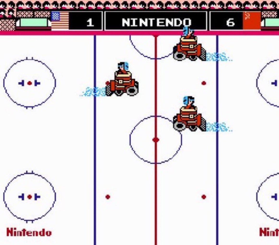 Super70sSports's tweet photo. The Zamboni drivers from Nintendo Ice Hockey deserve to be recognized. Always did a helluva job. https://t.co/YOEef7USbe