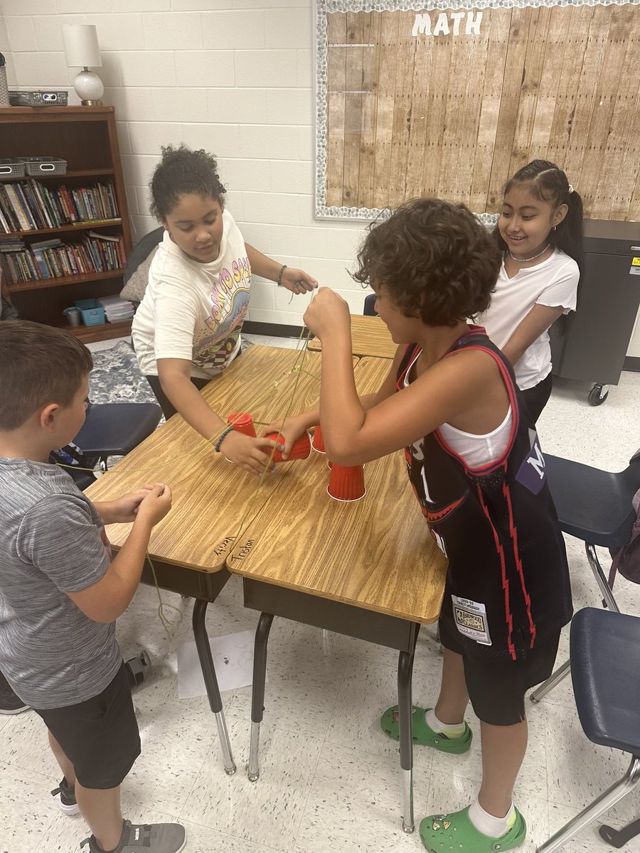 kate_bruner12's tweet photo. Today we practiced communication, problem solving, and collaboration with a fun team building activity to kick off the first day of 5th grade! @MRegan0123 @Beth_Coryell @JanetMarotte777 @mgrant_2000 @NastasiNews https://t.co/scC5puIB66